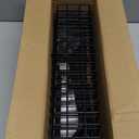 Delamu Over the Door Pantry Organizer, 6-Tier Metal Pantry Door Organization and Storage, Hanging Kitchen Basket Spice Rack Seasoning Shelves, Cabinet Door Organizer for Easy Install,D5xW18xH50inch (Black)