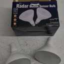 Radar Motion Sensor Outdoor Flood Light Bulbs, Dusk to Dawn LED Security Light E26 Base PAR38 Motion Activated 5000K Daylight, 15W(100-Watt Replacement), LED Light Bulbs for Porch, Driveways, 2 Pack