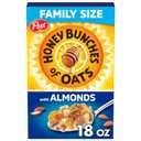 Honey Bunches of Oats with Almonds Breakfast Cereal, Almond Cereal with Oats and Granola Clusters, Family Size 18 oz Box (EXP 05/23/27)