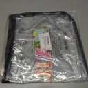 Mahjong Tile Bag Chenille Letter Side Widening, PVC Waterproof American Mahjong Storage Pouch for Travel Party Game 21.3"x10.3"x1.9"(Case Only)