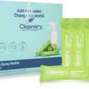 Dish Spray Cleaner Powder Concentrate Refills 4 Pack, Makes 24 fl oz Each, Tahitian Lime
