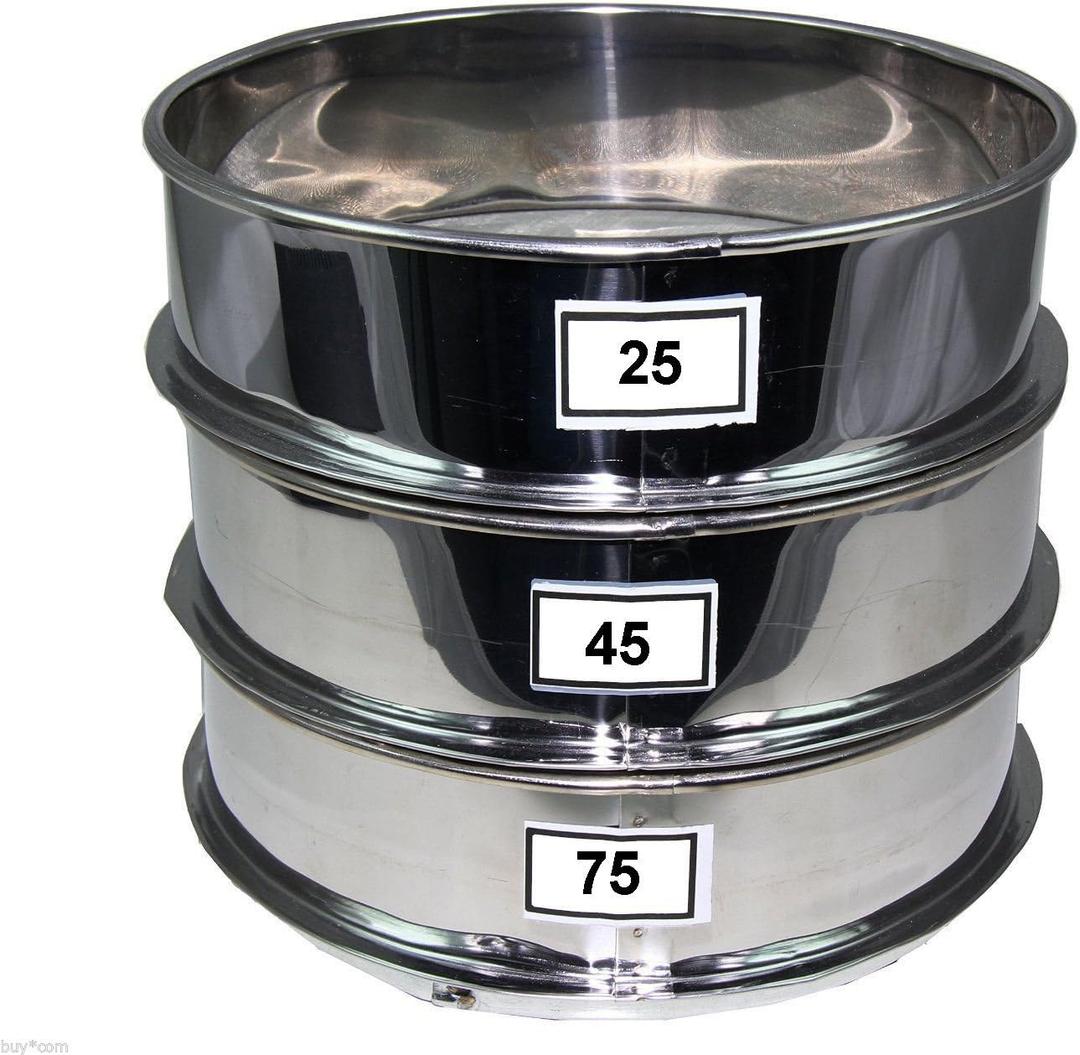 Aluminum Herbal Pollen Hash Extractor stackable sifter 25, 45, 75 Micron Screen