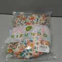 KIRUNDO Women 2026 Spring Summer High Waist Boho Floral Maxi Skirt Trendy Casual Flowy Swing Pleated A Line Beach Long Skirts (M)