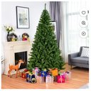 7.5FT PVC Christmas Tree 1346 Tips Hinged Solid Metal Leg