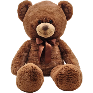 MorisMos Giant Teddy Bear Stuffed Animal 36'' Large Teddy Bear, Brown Big Stuffed Animal for Girlfriend Valentines, Large Hugging Plush for Birthday Christmas Baby Shower Decor, Dark Brown
