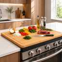 Noodle Board Stove Cover,Stove Top Covers for Electric Stove and Gas Burners,RV Stove Top Cover/Sink Cover - Tray for Kitchen Counter Space