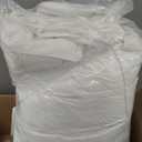 Goose Down Feather Mattress Topper,Queen Down Mattress Protector Cover with Straps,Plush Soft Fluffy Baffled Pillowtop,Hypoallergenic Featherbed Cooling Pad All-Season Luxury(60x80 inch) (White)