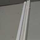 No Drill Cordless Vinyl Mini Blinds,White,40.5" W x 48" H