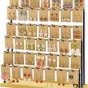 Jewelry Display for Vendors,6 Tiers 42 Hooks Earring Rack Display Holder Stand, Earring Organizer Holder for Necklaces Rings Bracelets Keychains,Jewelry Display for Selling with Earrings Cards-Black