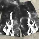 RoseSeek Boy's 2 Piece Vintage Summer Outfits Tie Dye Graphic Tees and Shorts Set Casual Streetwear (Multicolor)