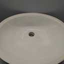 MSI 17.0 (L) x 14.125 (W) x 7.75 (H) Oval Porcelain Ceramic Undermount Bathroom Vanity Vessel Sink, Bisque