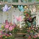 LemonSecret 18 Pcs Large Butterfly Party Decorations 3D Paper Butterfly Hanging Decoration 2 Sizes Vibrant Paper Butterflies Birthday Party Supplies for Wedding Spring Baby Shower Room Ceiling Decor