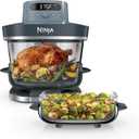 Ninja Crispi Pro 6-in-1 Glass Air Fryer | 450°F, Nontoxic, 6qt & 2.5qt Containers & Lids | Microwave, Freezer, Dishwasher Safe | Max Crisp, Air Fry, Bake, Roast, Recrisp, Dehydrate |Cyberspace AS101CY, 6 Cup