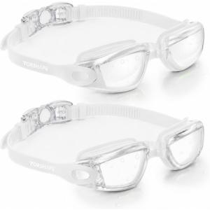 2 x Adult Swim Goggles 2 Pack No Leaking Goggles for Men Women Youth | Anti-Fog UV Protection Mirrored Swimming Glasses