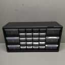 Akro-Mils 10726 26-Drawer Plastic Drawer Storage Cabinet for Garage Organization, Bead Organizer, Lego Storage, Teacher Toolbox, Makeup Organizer, and More, 20-Inch W x 6-Inch D x 10-Inch H, Black