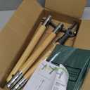 Stand Up Weed Puller Tool, Dandelion Hand Weeding Tool with 48" Long Handle Weed Remover Tool for Garden Lawn Yard, Includes a Reusable Garden Waste Bag