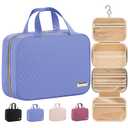 HOTOR Travel Toiletry Bag - Hanging Toiletry Bag for Women & Men, Makeup Bag/Big Comparment, Waterproof for Travel Accessories, Travel Essentials, Medium, Aegean-Blue