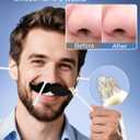 Boloye Nose Wax Kit with 100g Natural Resin Wax & 20 Sticks, Mini Nose Hair Wax Kit with Smart Temp Control, USB Fast Heat, 3-Min Hair Removal Lasts 46 Weeks | For Nose & Ear, Up to 15 Uses