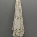 Taidda White Lace Parasol, Bridal Umbrella with Wooden Handle for Women, Girls Wedding, Proms, Photo Shoots - 43cm/16.9 in Beige