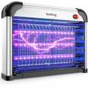 Buzbug LED Bug Zapper Indoor, 10 Years Lifespan 3 Lamps Enhance Insect Attraction, 3800V High-Voltage, Electric Mosquito Zapper, Fruit Fly Mosquito Moth Gnat Zapper, Killer, Trap -MA009 (New Black)