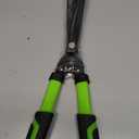 Professional Heavy Duty Hedge Shears 23" - Serrated Blade & Dual Shock Handle, Ergonomic Gardening Clippers with Anti-Rust Coating