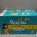Pampers Swaddlers Diapers, Size 4 (15-34 lbs), 120 Count, Absorbent, Keeps Baby Dry and Comfortable, Skin Safe Disposable Baby Diaper