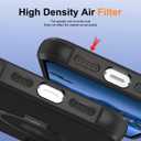 Hocase for iPhone 14/13 Case 6.1", with Magnetic Ring Stand [Compatible with MagSafe] [Military Grade Protection] Slim Shockproof Translucent Protective Phone Case - Black