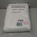 Surmente 2 Pack White Table Skirt, 14ft Polyester Tablecloth for Weddings, Banquets, or Restaurants