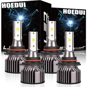 For Honda Accord 1990-2007 Light Bulbs, 500% Brightness,High and Low Beam Light Bulbs, Plug and Play, 6500K Cool White, 30000LM Super Bright, IP68, Superfocused Beam Mode, Pack of 4