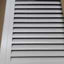 PATIKIL 20" x 20" Aluminum Return Grille, Return Air Vent Cover Linear Bar Removable Grille with Mesh Filter for Sidewall Wall Ceiling Floor HVAC System, White