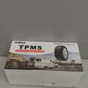 Hieha Tire Pressure Monitoring System, 7.84 Wireless Solar Rv TPMS with 4 Sensors for Travel Trailer Truck Fifth Wheel Motorhome, Real-time Monitoring Pressure and Temperature(0~198 PSI)