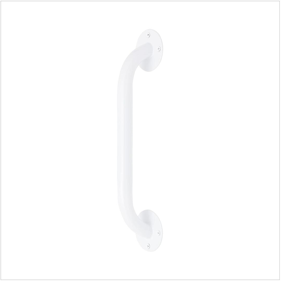 Medline White 12 Grab Bar for Shower & Bathtub, Independence Aid & Ease of Movement  For Elderly, Handicapped or Seniors, 300 lb. Capacity, 1 Bar