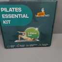 Pilates Home Workout Kit 7pc Pilates Set for Women with Toning Ring (Magic Circle), Mini Ball & Resistance Bands. Full Mat Pilates Equipment for Yoga, Core & Stretching at Home