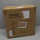 TIPGO Small Bathroom Trash Can with Lid Soft Close, Step Pedal, 5 Liter / 1.3 Gallon Stainless Steel Trash Bin, Slim Garbage Cans for Toilet, Office, Bedroom (White)