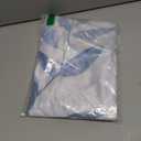 Floral Leaf Round Tablecloth Watercolor Blue Dusty Leaves Fern Greenery Herbs Plants Table Cover Table Cloth For Indoor Dining, Outdoor Picnic Parties, Camping ,Fits For Table 40-44"