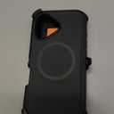 for iPhone 17 Case with Belt Clip Holster, Anti-Shock, Anti-Slip, Compatible with MagSafe, 3-Layer Drop Protection, Heavy Duty Magnetic Phone Case Cover 17 6.3", Black