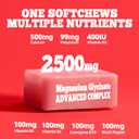 Magnesium Glycinate Soft Chews, Strawberry Flavor.Chewable Sugar Free Potassium Magnesium Chews with Magnesium Glycinate, Vitamin D, B6, and CoQ10 for Calm Support & Sleep for Adults, 60 Days Supply