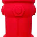 Silicone Potty Training Dog Fire Hydrant | Pee Training for Male Dogs | Petite 4" W x 7" H (Red)