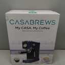 CASABREWS Espresso Machine 20 Bar, Professional Espresso Maker with Milk Frother Steam Wand, Espresso Coffee Machine with 34oz Removable Water Tank, Gift for Coffee Lovers, Coffee Gift, Sapphire Blue