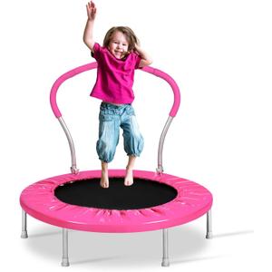 Mini Trampoline for Kids, Indoor Toddler Trampoline with Handle, Child Small Rebounder Trampoline for Indoor and Outdoor Use