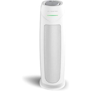 GermGuardian Air Purifier for Home, for Wildfire Smoke, Pets, Pollen, Odor, Mold Spores, Large Rooms Up to 743 Sq. Ft., with HEPA Pure Air Filter, UV-C Light, Air Quality Sensor, 22", AC4880W, White