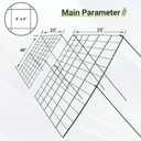 Cucumber Trellis for Garden - 4 Pack, 48" L x 24" W Garden Trellis for Climbing Plants Outdoor with Support Structures, A Frame Trellis for Climbing Vegetables Peas, Vine, Bean