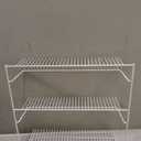 ClosetMaid 3-Tier Hanging Wall Mounted Metal Rack for Spices, Shelf Storage, Pantry Organization, Laundry, Kitchen, Bathroom, White, 8022, 18-Inch Wide