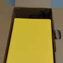 Rechargeable Leather CD Player with Speakers; Bluetooth Transmitter; Festival Gift; BGM Player for Home Dcor (Yellow)