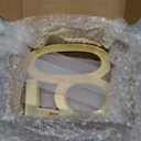 6 Pcs Mirror Gold 50th Birthday Decorations for Men and Women Acrylic Anniversary Decorations Table Numbers Centerpieces for Birthday Party