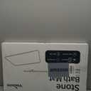 Stone Bath Mat Diatomaceous Earth Shower Mat Non-Slip Super Absorbent Diatomite Stone Bath Mats for Bathroom Floor Quick Drying Natural Easy to Clean(23.6''15.4" Gray) (Line1-grey)