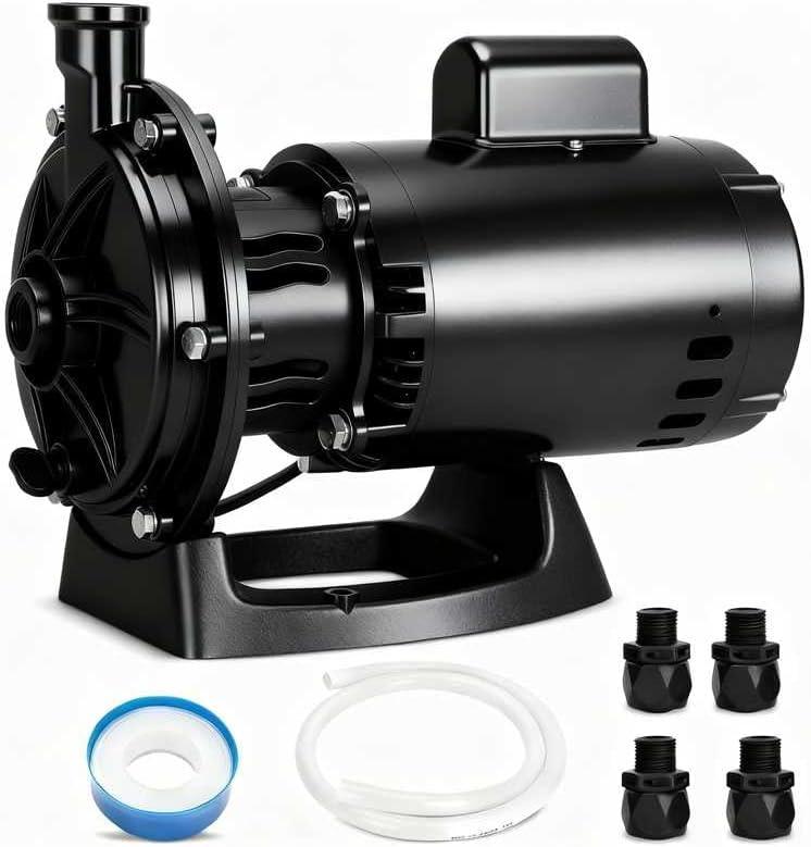 PB4-60 Booster Pump,3/4 HP Replacement for polaris PB4-60 Pool Booster Pump Compatible With polaris 180 280 380 480 3900 Pressure Side Pool Cleaners, Dual Voltage 115V/230V, with Hose & Fittings