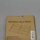 Spice Rack Organizer for Cabinet, 3 Tier Expandable Bamboo Spice Storage, Great for Kitchen Cabinet, Cupboard,Pantry and More