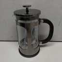 BAYKA French Press Coffee Maker, 4-Level Filtration, Easy to use, Large 304 Stainless Steel Press, Cold Brew Heat Resistant Thickened Borosilicate Pot for Camping Travel Gifts, 34 Ounce, Dark Pewter