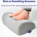 C CUSHION LAB Foot Rest for Under Desk at Work - Adjustable Memory Foam Foot Rest for Office Chair & Gaming Chair - Ergonomic Design for Back & Hip Pain Relief - Wellness Green
